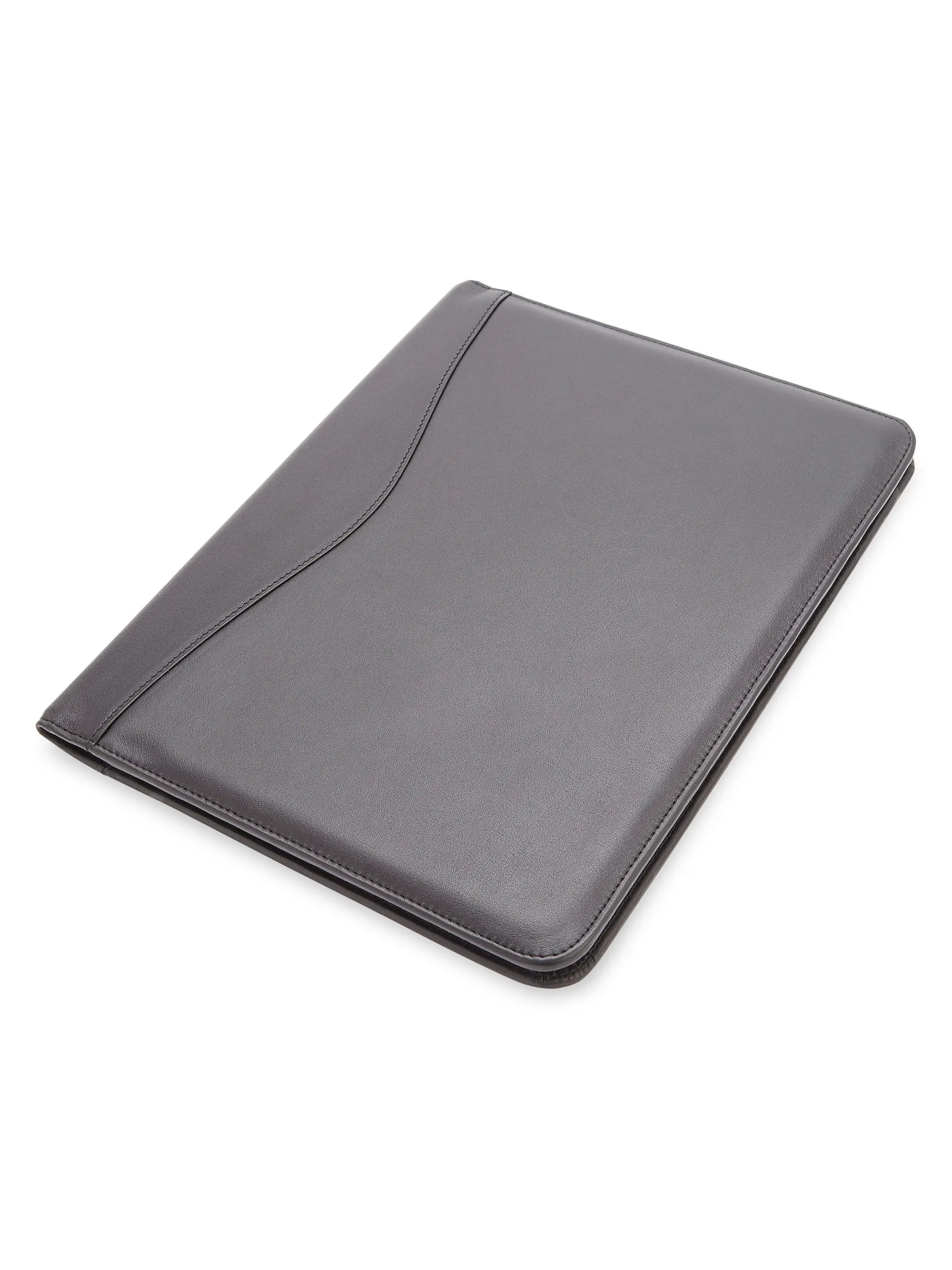 Suede Lining Handcrafted Full Grain Leather Office Document Portfolio