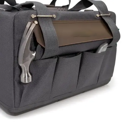 Multi-Compartment Reinforced Base Carpenter Field Work Tool Bag