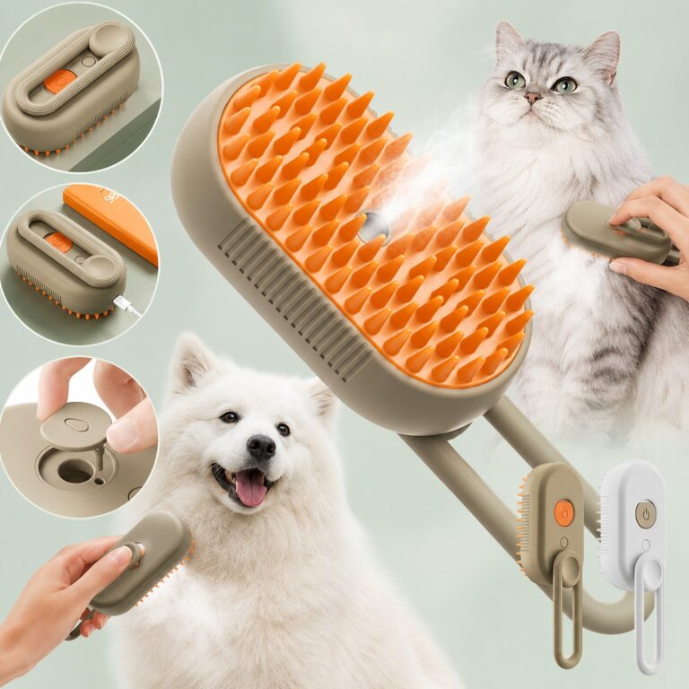 3 in 1 Steam Pet Grooming Brush