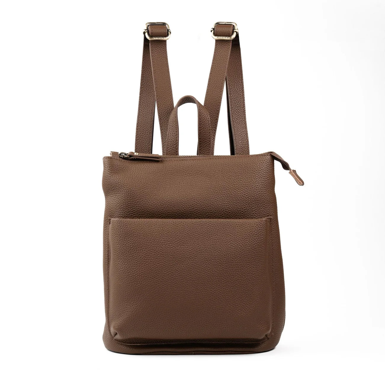 Triple Compartment Full-Grain Leather Multi-Scenario Hybrid Backpack