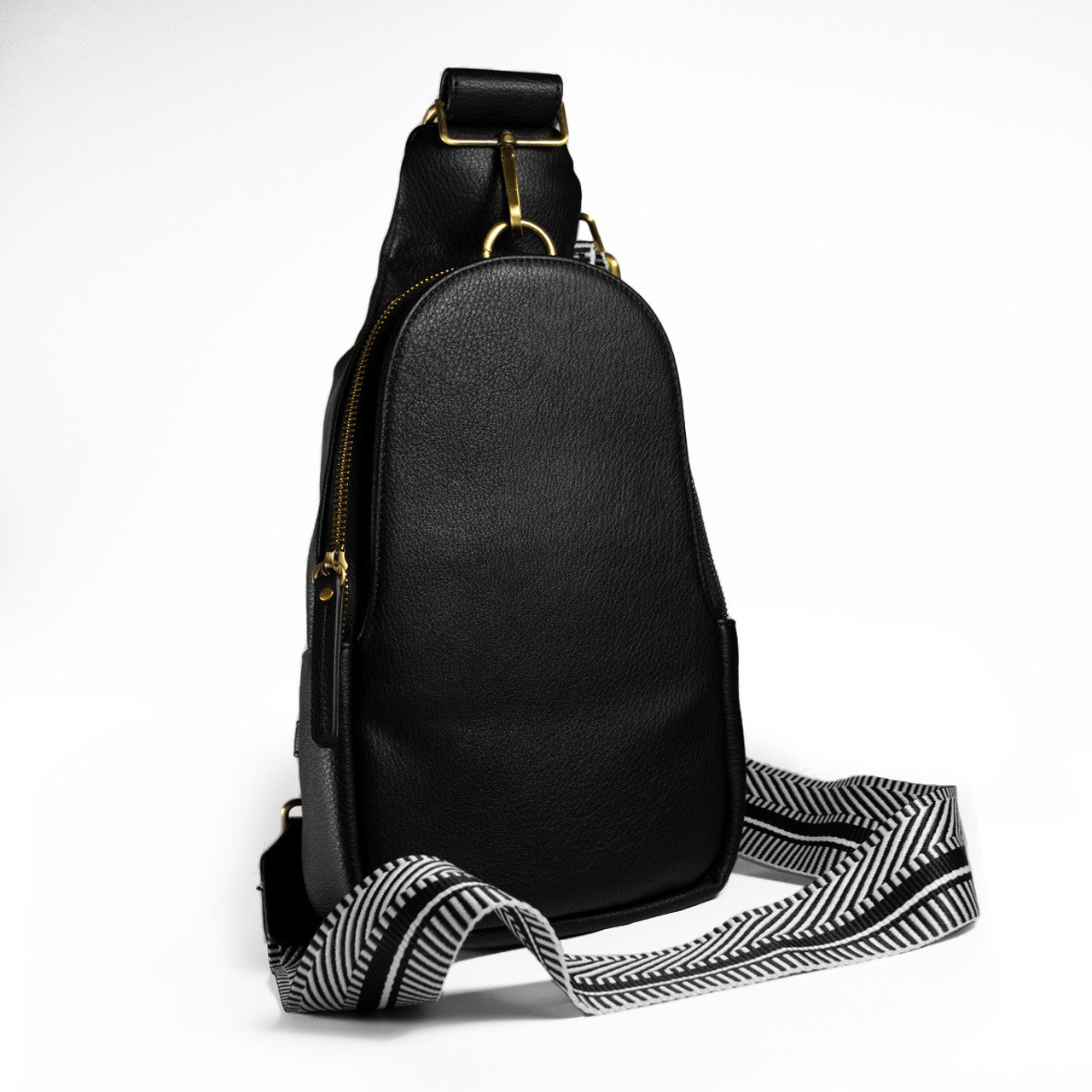 Dual Wear Detachable Strap Grain Textured Daily Sling Bag