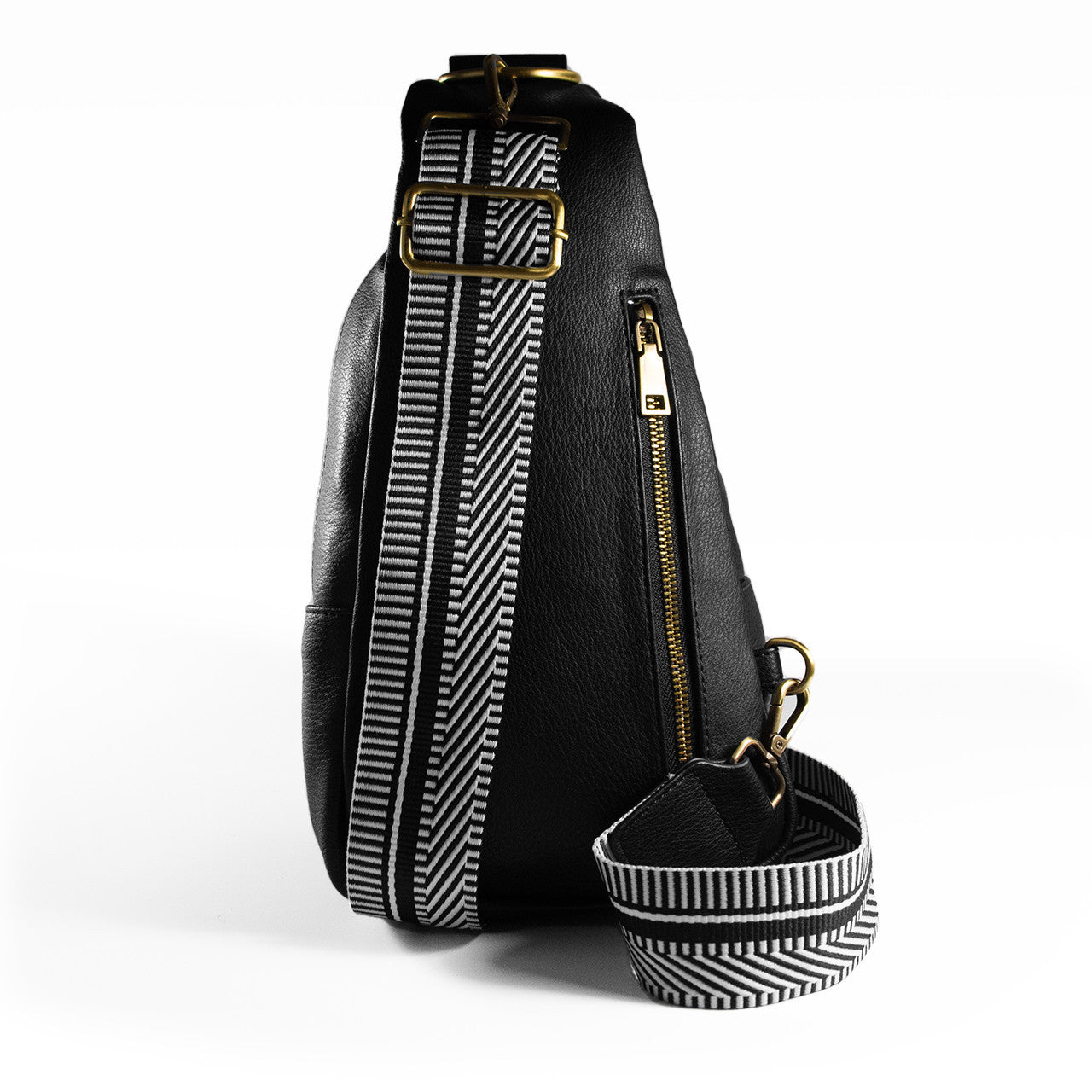 Dual Wear Detachable Strap Grain Textured Daily Sling Bag