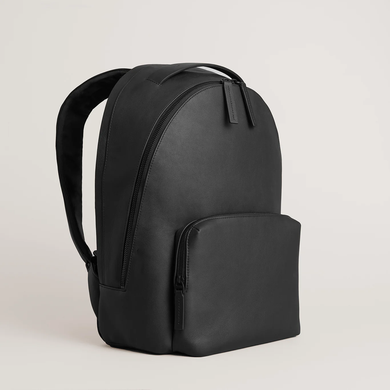 Ergonomic Cushioned Tech Storage Sustainable Leather Hybrid Backpack