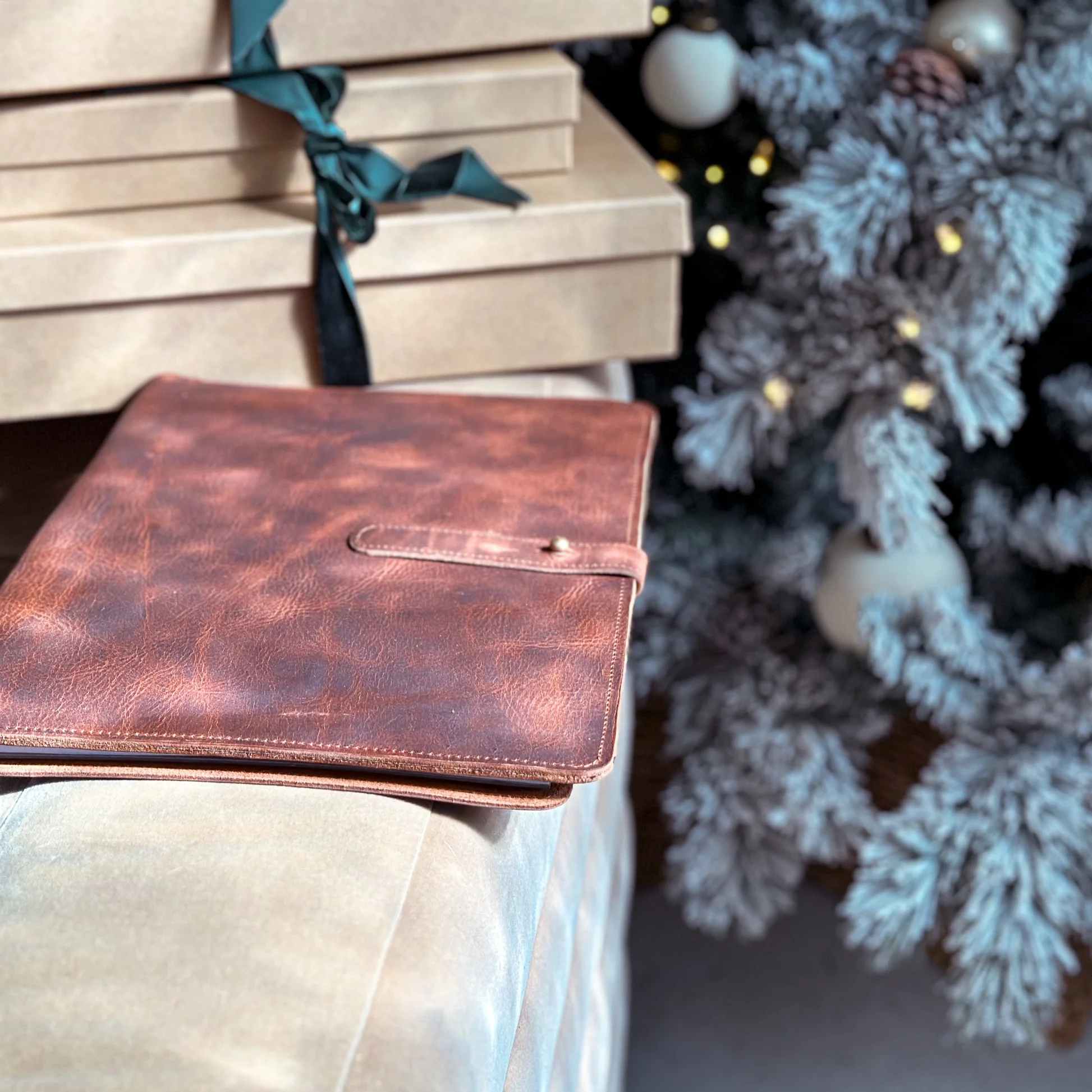 Multi-Slot Full Grain Leather Professional Business Portfolio