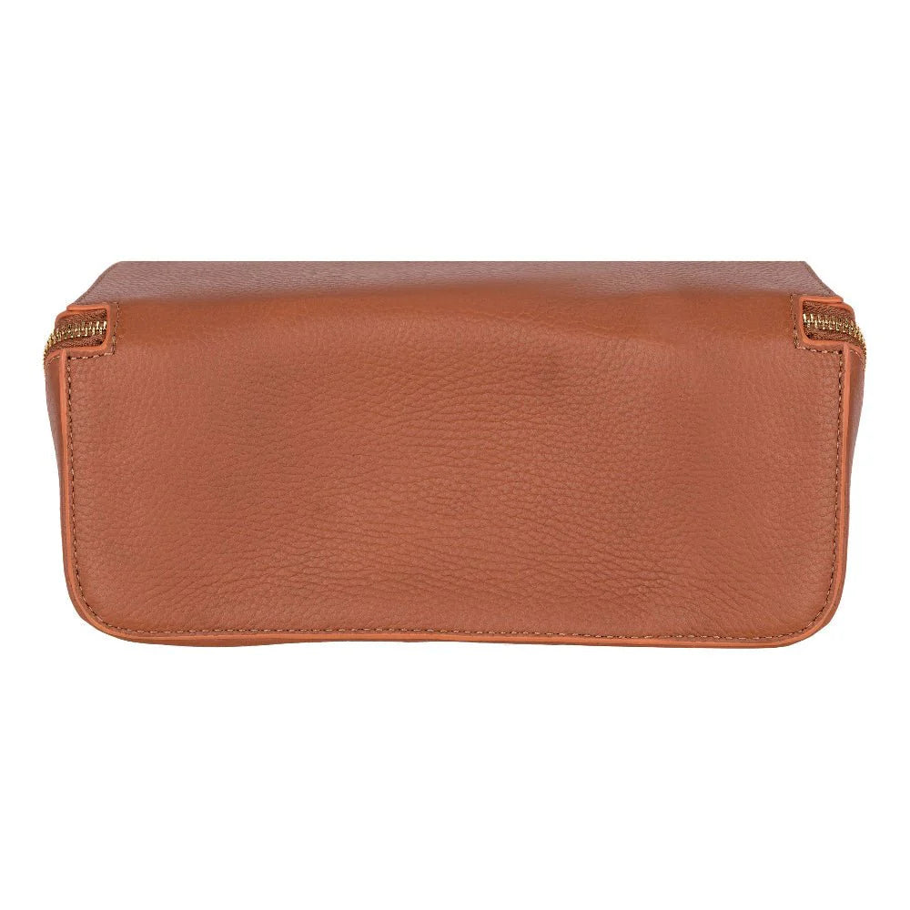 Spacious Leather Travel-Friendly Multi-Purpose Cosmetic Bag