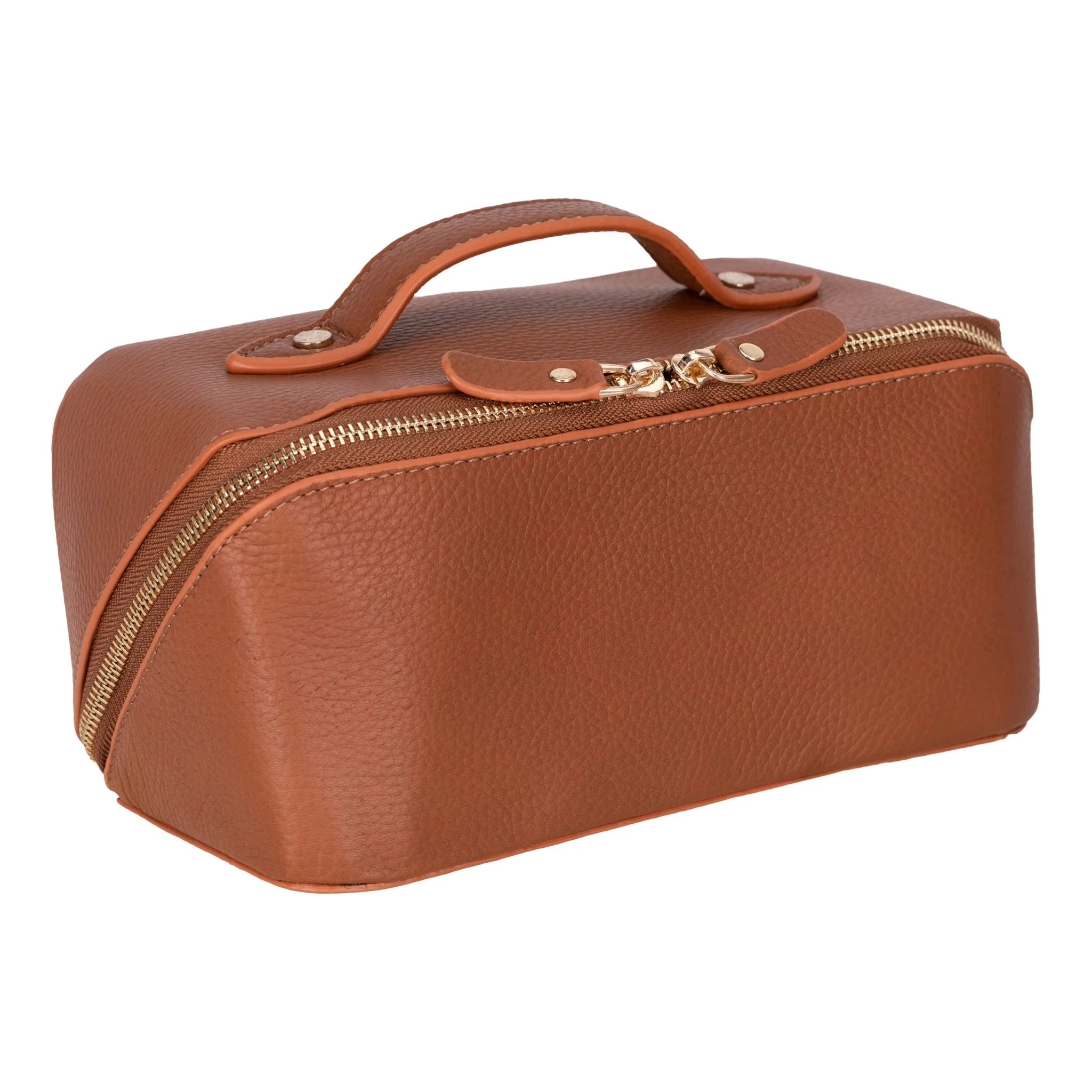 Spacious Leather Travel-Friendly Multi-Purpose Cosmetic Bag